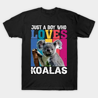 Just A Boy Who Loves Koalas Whispers, Tee Triumph Extravaganza T-Shirt